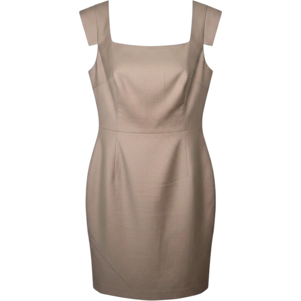 Forever 21‎ Taupe Square-Neck Sheath Mini Dress
